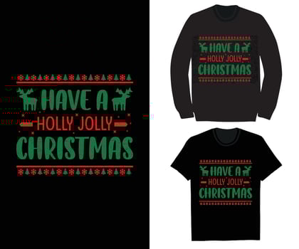 Have a holly jolly christmas vector