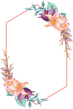 Orange Flower Arrangement with watercolor style png