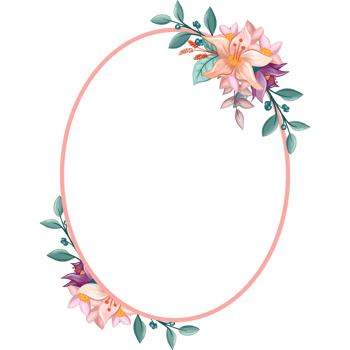 Orange Flower Arrangement with watercolor style png