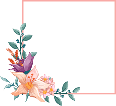 Orange Flower Arrangement with watercolor style png