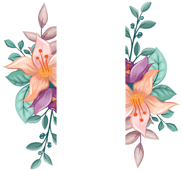 Orange Flower Arrangement with watercolor style png