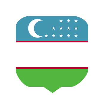 Uzbekistan flag country png