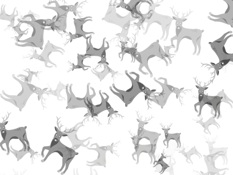Christmas Pattern Deer Background png