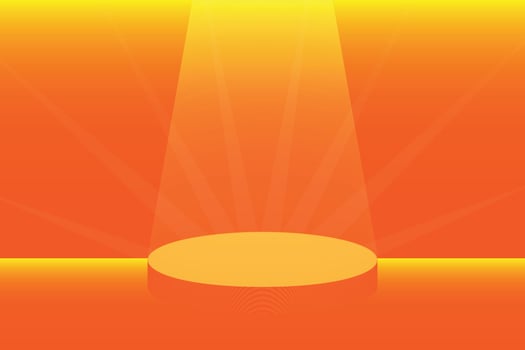 Podium show product 3d vector with the light backdrop for advertising minimal
