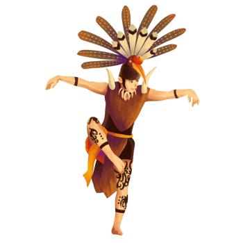 Ethnic dance of the Dayak tribe of Kalimantan Island png