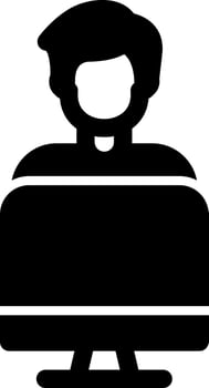 Working on Computer Vector Icon Design