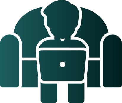 Working on Couch Vector Icon Design