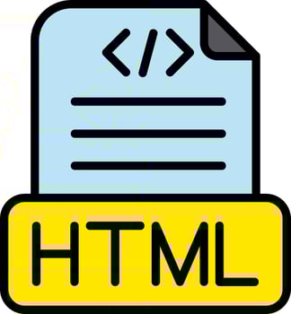 Html File Vector Icon Design
