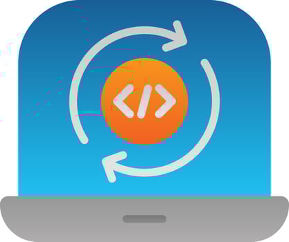 Programming Cycle Vector Icon Design