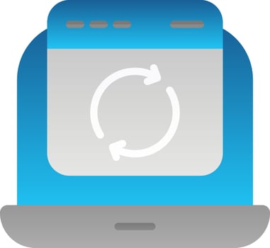 Website Update Vector Icon Design