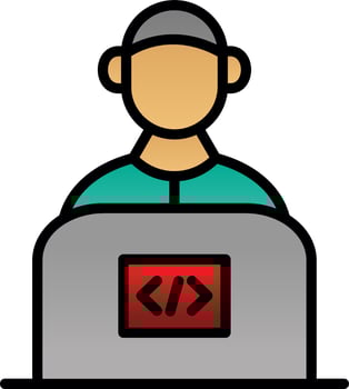 Senior Developer Vector Icon Design