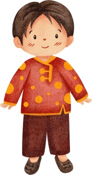 watercolor chinese boy png