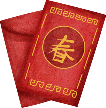 watercolor chinese new year png