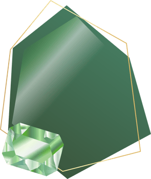 emerald, green crystal and gem border label png