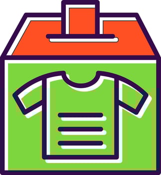 Clothes Donation Vector Icon Design
