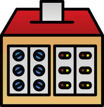 Drug Donation Vector Icon Design