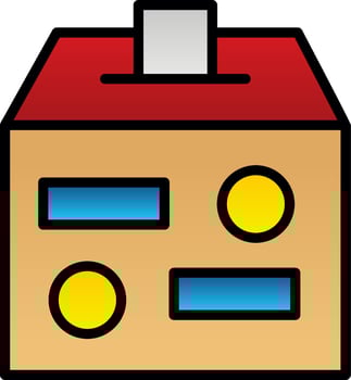 Charity Box Vector Icon Design