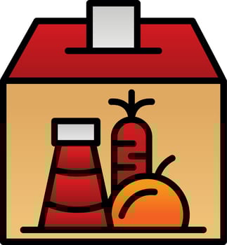 Food Donation Vector Icon Design