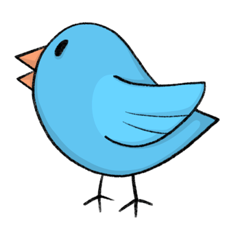Bird - Cartoon pencil draw style of animal and plant in the garden pencil draw png