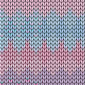 Winter color Seamless knitted pattern with vertical stripes. Vector illustration.