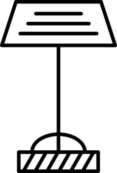 Stand Line Icon vector