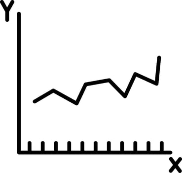 Graph Line Icon vector