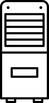 Mobile Air Conditioner Line Icon vector