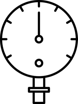 Manometer Line Icon vector