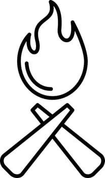 Fire Line icon vector