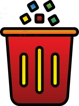 Litter Vector Icon Design