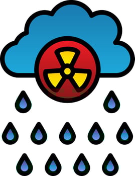 Acid Rain Vector Icon Design
