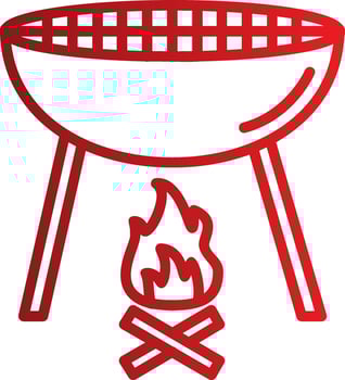 BBQ Grill Vector Icon