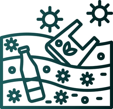 Ocean Waste Vector Icon Design