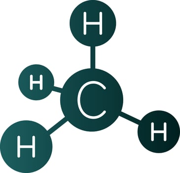 Methane Vector Icon Design