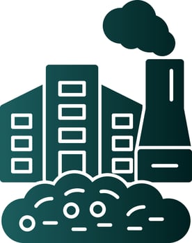 Factory Waste Vector Icon Design