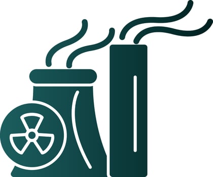 Nuclear Energy Vector Icon Design