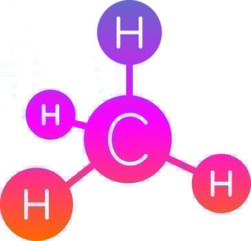 Methane Vector Icon Design