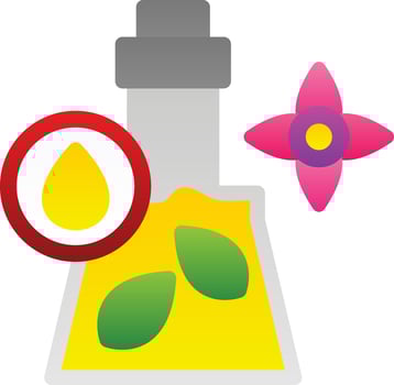 Body Massage Oil Vector Icon Design