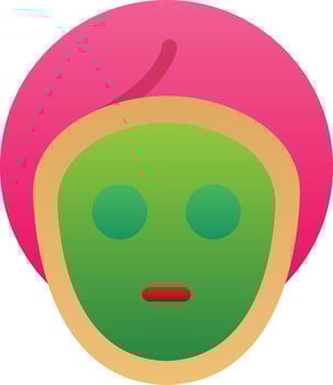 Facial Mask Vector Icon Design