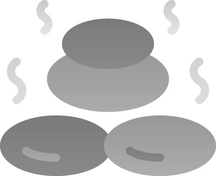 Hot Stone Vector Icon Design