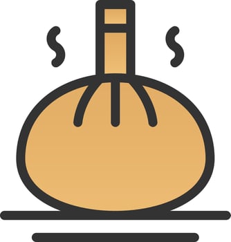 Herbal Massage Vector Icon Design