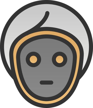 Facial Mask Vector Icon Design