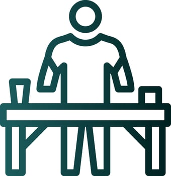 Massage Therapist Vector Icon Design