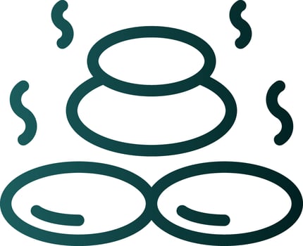 Hot Stone Vector Icon Design
