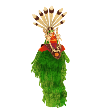 The Bukung Masked Tradition from Central Kalimantan png