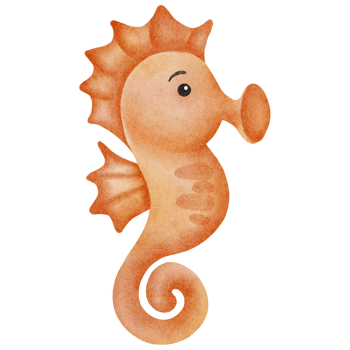 watercolor sea horse png