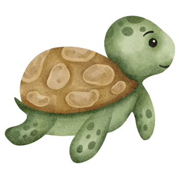 watercolor cute turtle png