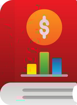 Accounting Book Vector Icon Design