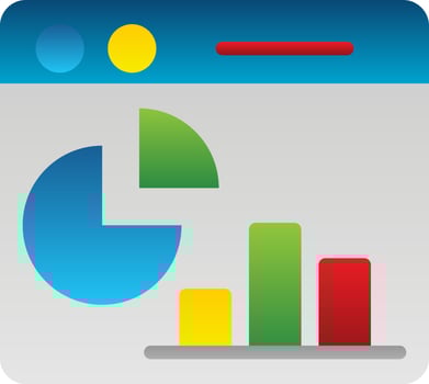 Webpage Statistics Vector Icon Design