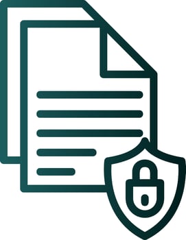 Document Security Vector Icon Design